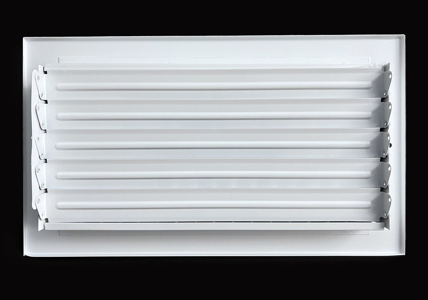 10"x 6" (Duct Opening Size) 3-Way Stamped Face Steel Ceiling/sidewall Air Supply Register - Vent Cover - Actual Outside Dimension 11.75" X 7.75"