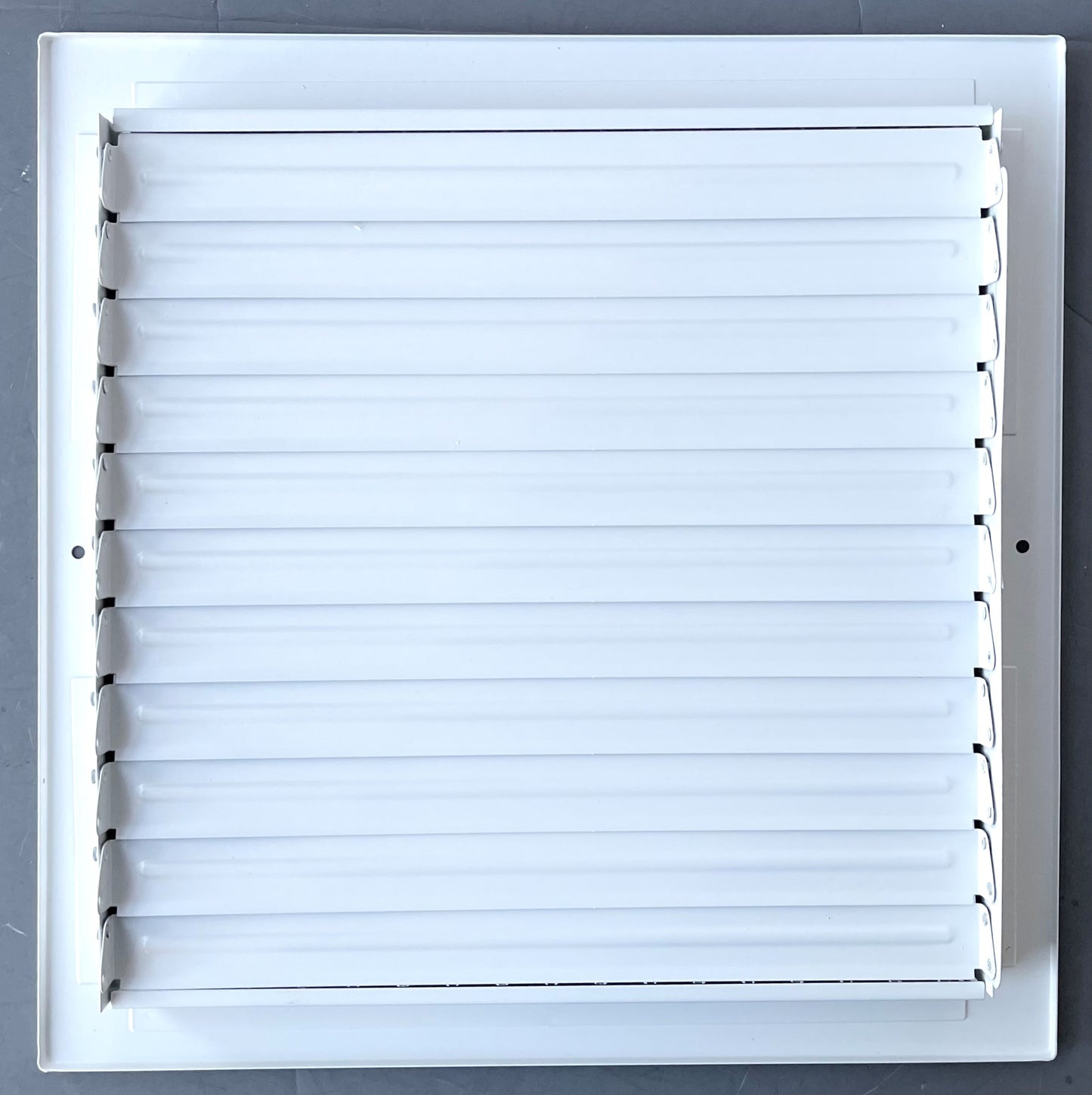 12" x 12" Adjustable Blade Sidewall Ceiling Register Vent Cover Diffuser Heavy Duty Stamped Steel (Listed Size is for Duct Opening or Inside Measurement)