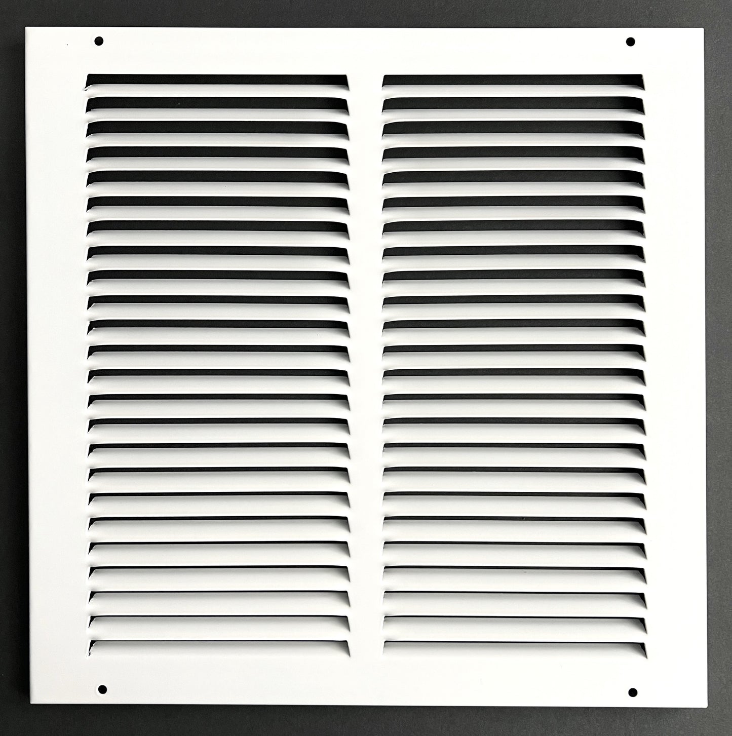 12"x12" Stamped Face Steel Return Grille Vent Cover White Poweder Coating Without Frame Outside Dimension 13.75"x13.75"