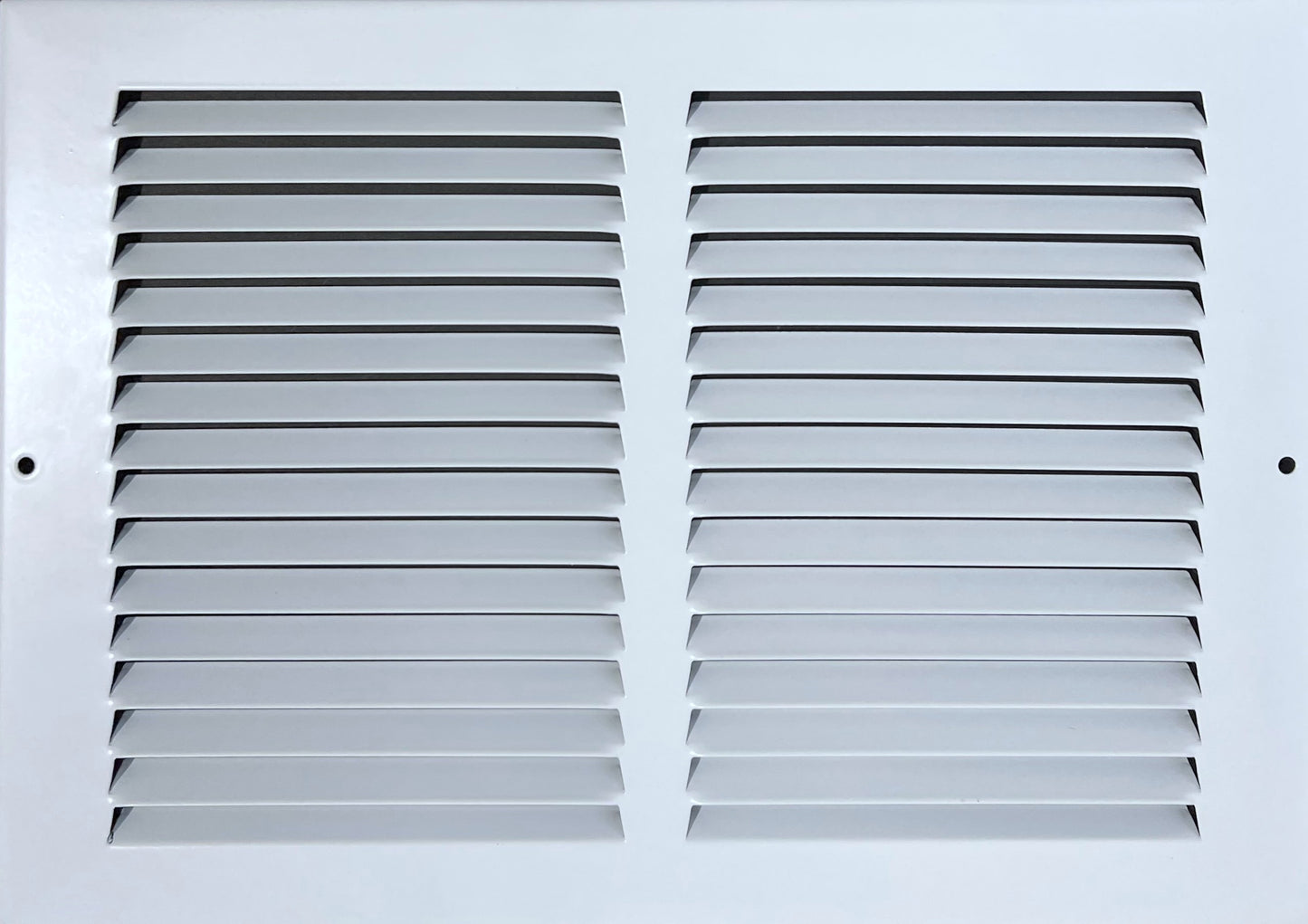Fits 12x8 Duct Opening Stamped Steel Return Air Grille Vent Cover Grille for Sidewall and Ceiling in White Surface Dimensions: 13.75"W X 9.75"H (12" W x 8" H Duct Opening)