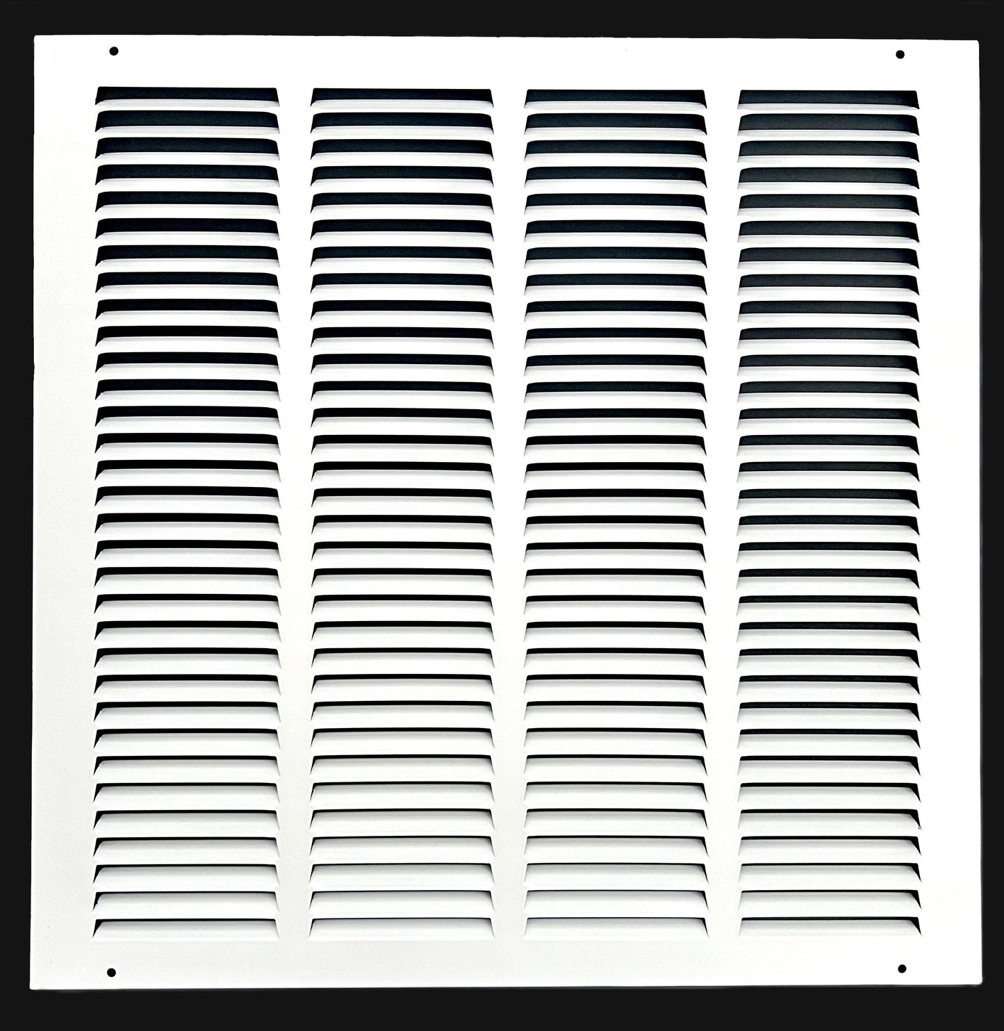 16"x 16"Stamped Face Steel Return Grille Vent Cover White Poweder Coating Without Frame Outside Dimension 17.75"x17.75"