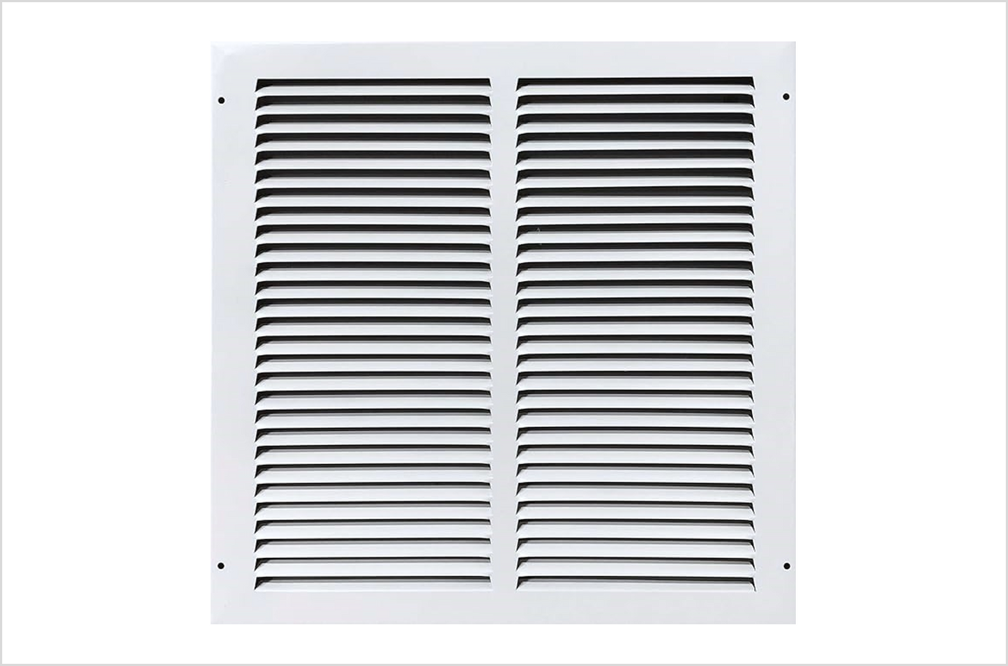 12"x12" Stamped Face Steel Return Grille Vent Cover White Poweder Coating Without Frame Outside Dimension 13.75"x13.75"