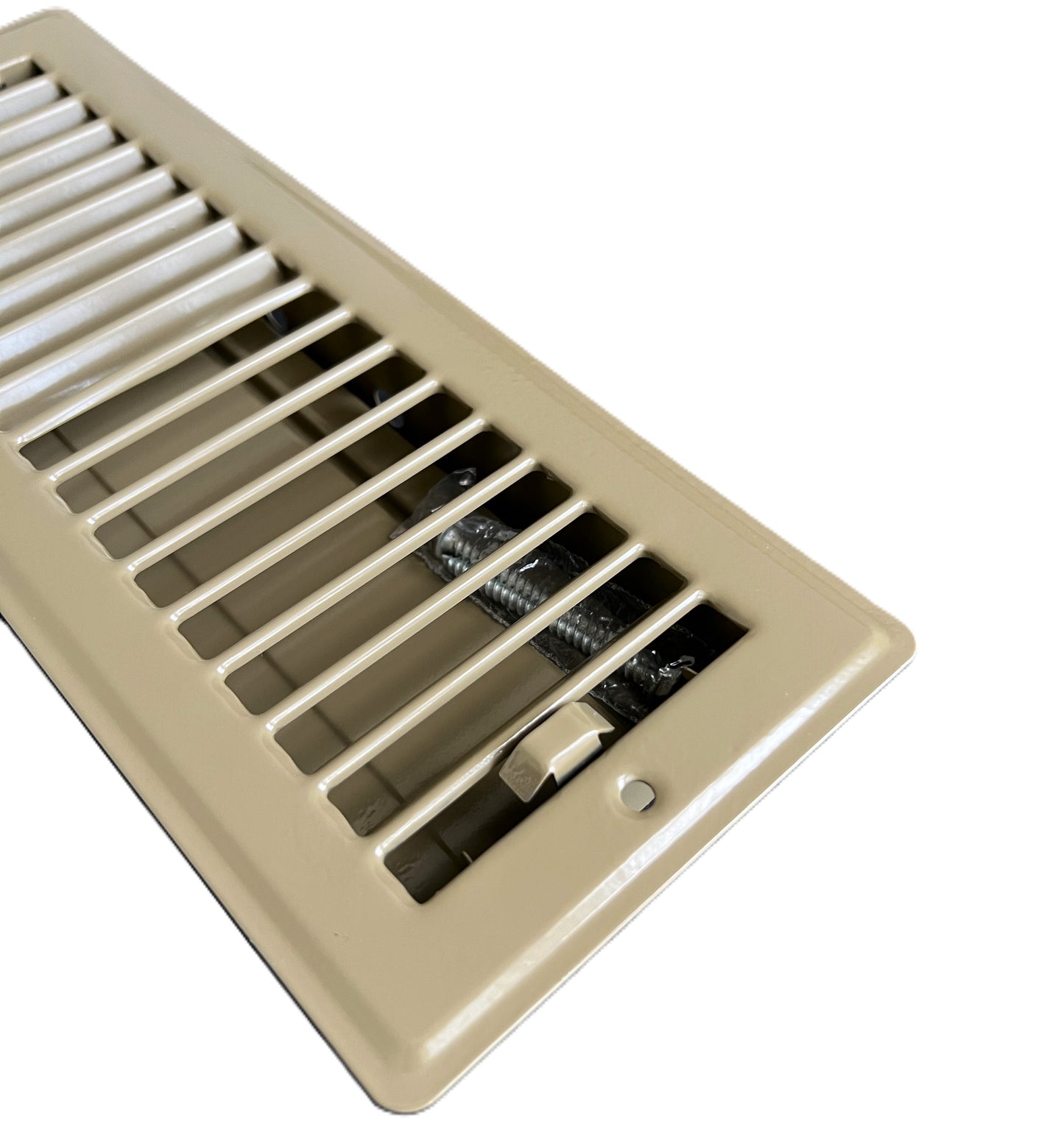 RV and Home Brown Stamped Steel Floor Diffuser/Register with Damper 10" X 3" (Duct Opening Size) Outside Dimension 11.5"x 4.5"