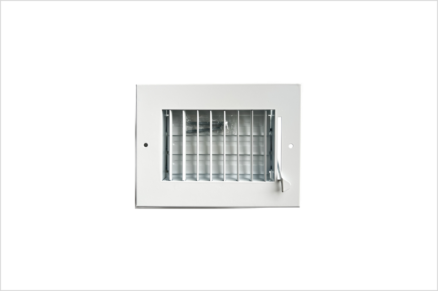 6" x 4" Adjustable Blade Sidewall Ceiling Register Vent Cover Diffuser Heavy Duty Stamped Steel (Listed Size is Duct Opening Inside Measurement)