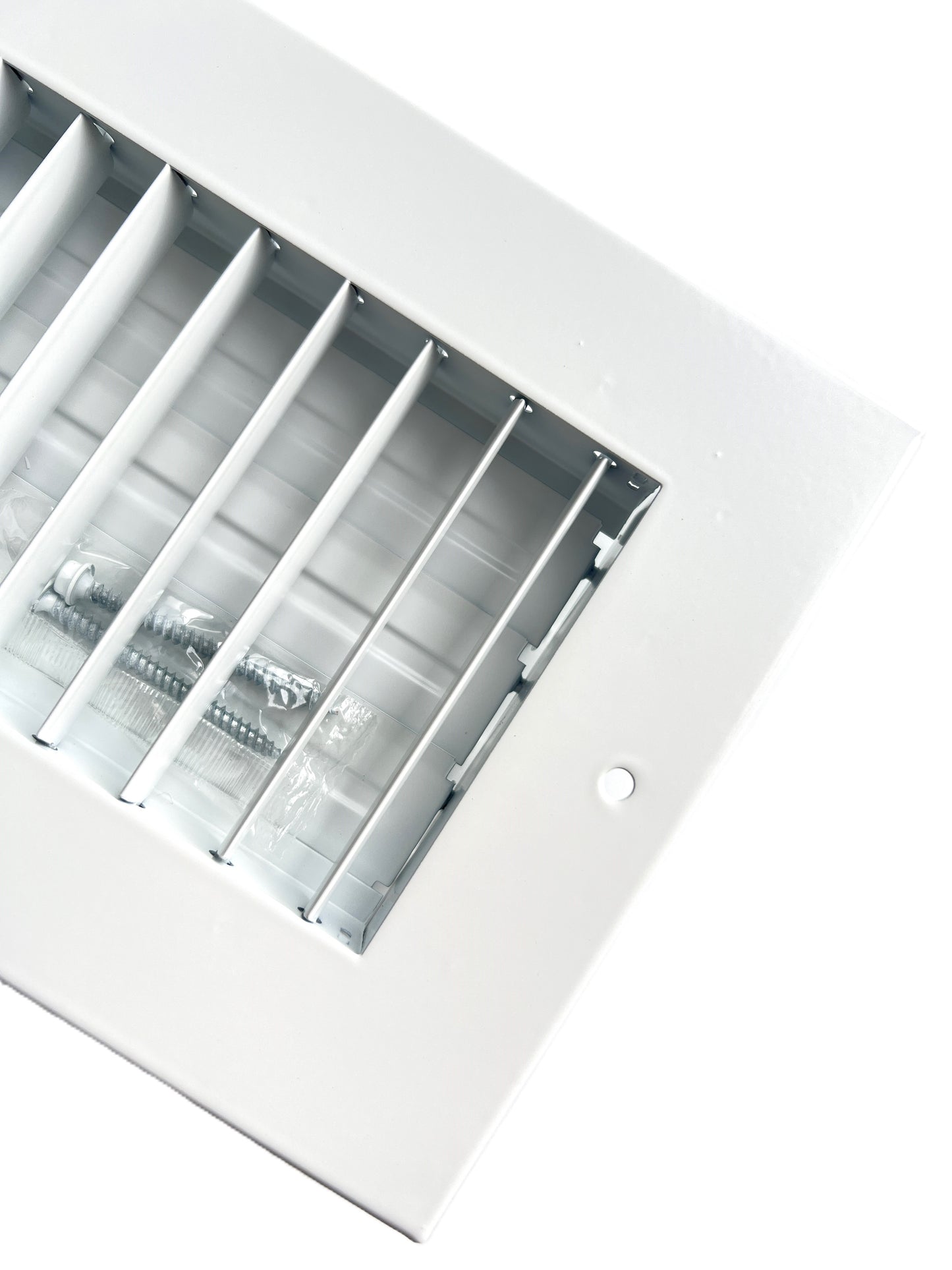 6" x 4" Adjustable Blade Sidewall Ceiling Register Vent Cover Diffuser Heavy Duty Stamped Steel (Listed Size is Duct Opening Inside Measurement)