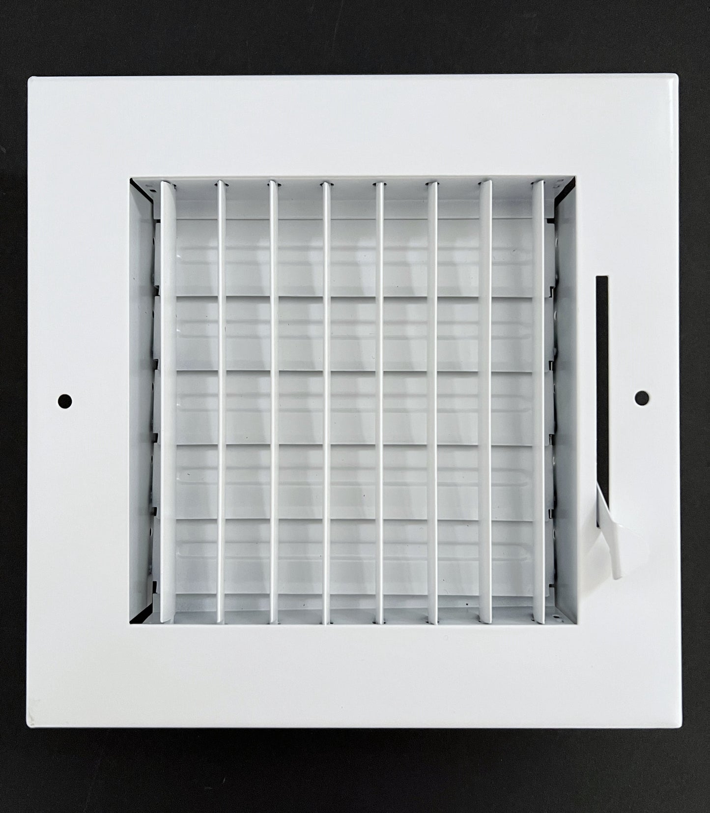 6" x 6" Adjustable Blade Sidewall Ceiling Register Vent Cover Diffuser Heavy Duty Stamped Steel (Listed Size is Duct Opening Inside Measurement)