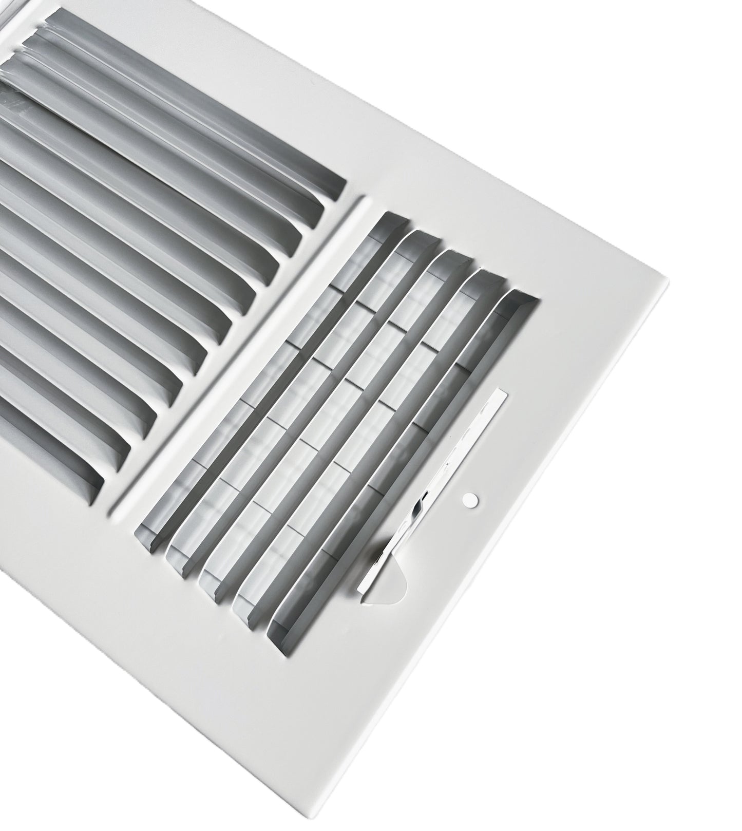12"x 6" (Duct Opening Size) 3-Way Stamped Face Steel Ceiling/sidewall Air Supply Register - Vent Cover - Actual Outside Dimension 13.75" X 7.75"