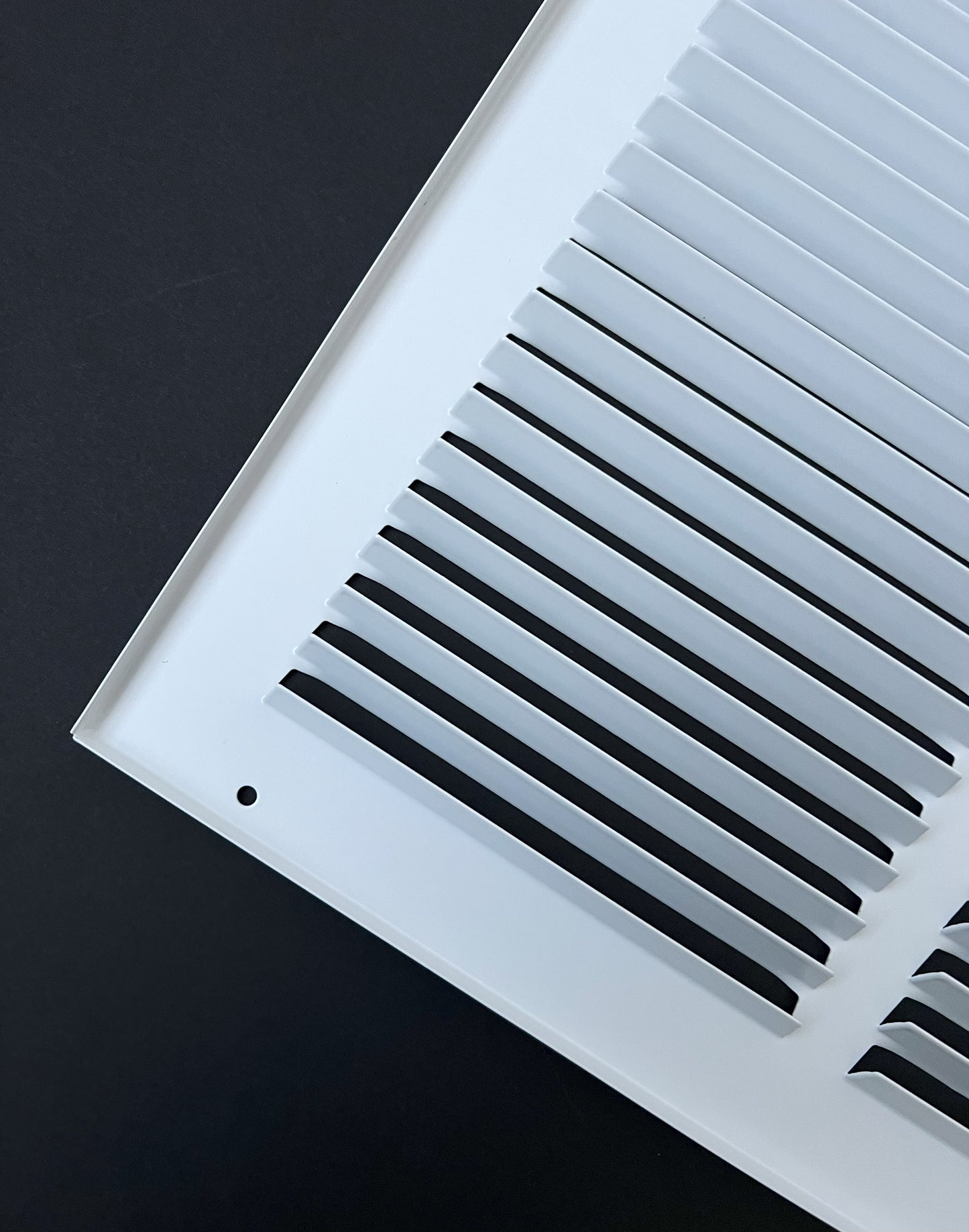 8"x8" Stamped Face Steel Return Grille Vent Cover White Powder Coating Without Frame Outside Dimension 9.75"x9.75"