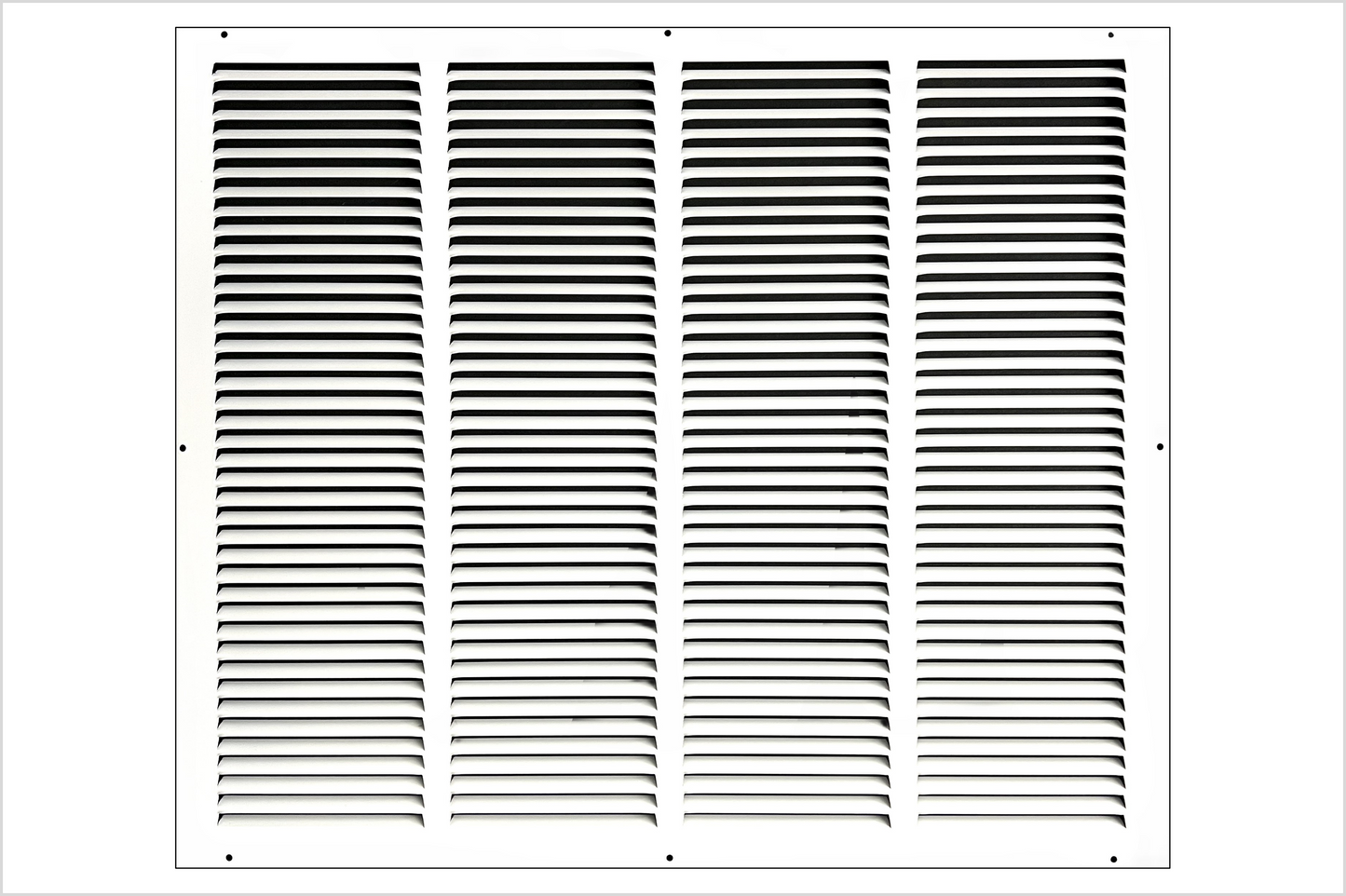 24"x20" Stamped Face Steel Return Grille Vent Cover White Poweder Coating Without Frame Outside Dimension 25.75"x21.75"