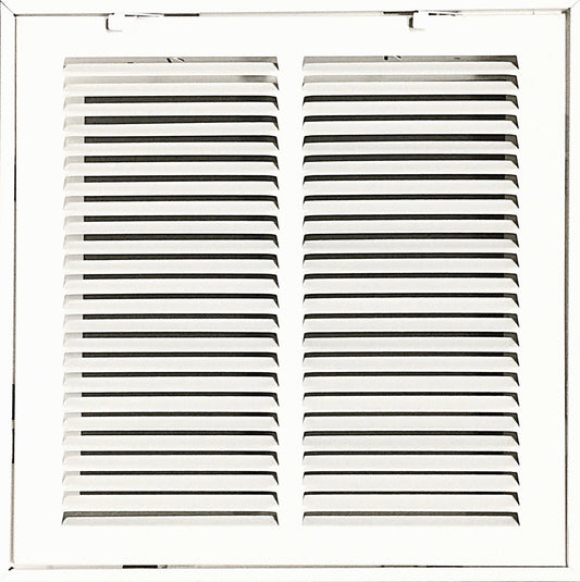 12"x12" Stamped Face Steel Filter Return Grille Vent Cover White Poweder Coating with Frame Outside Dimension 14.6"x14.6"