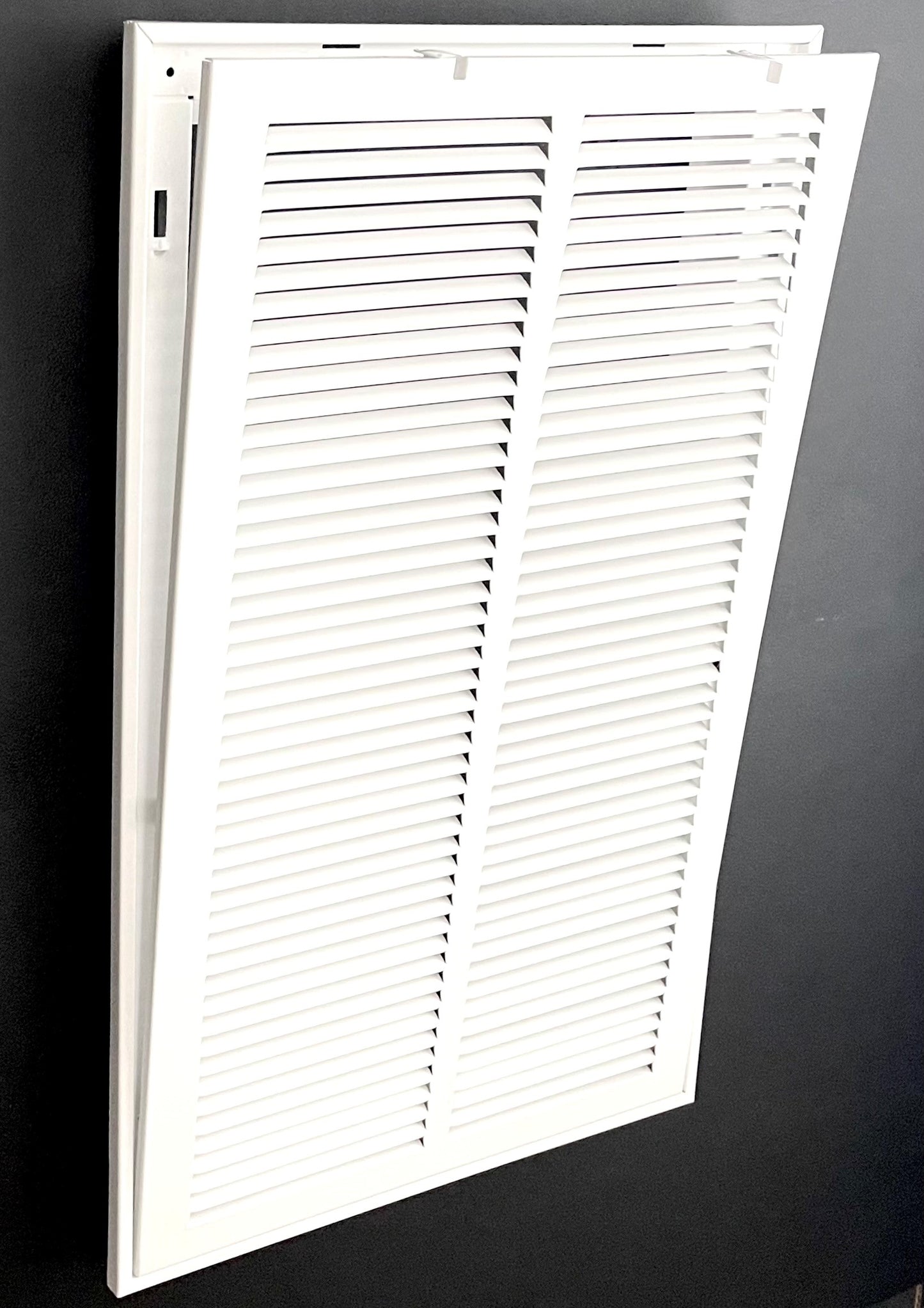 14"x24" Stamped Face Steel Filter Return Grille Vent Cover White Poweder Coating with Frame Outside Dimension 16.6"x26.6"