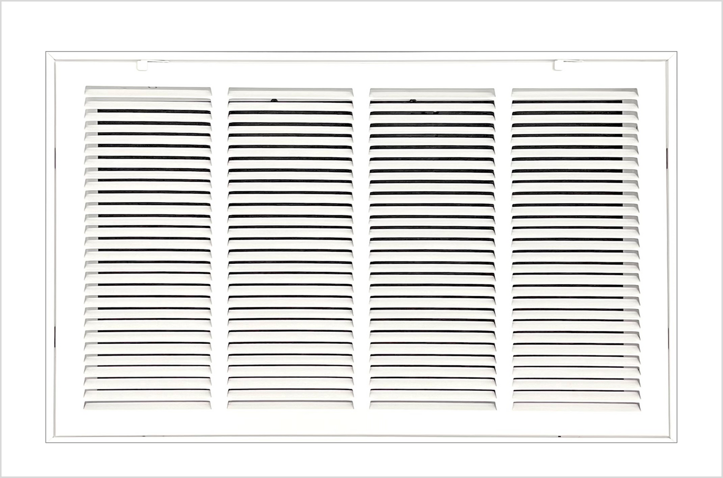 24"x14" Stamped Face Steel Filter Return Grille Vent Cover White Powder Coating with Frame Outside Dimension 26.6"x16.6"
