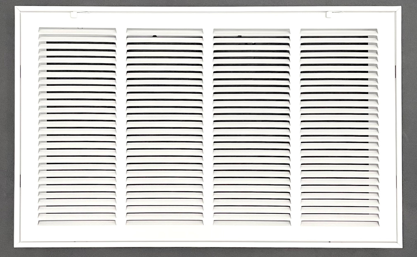 24"x14" Stamped Face Steel Filter Return Grille Vent Cover White Powder Coating with Frame Outside Dimension 26.6"x16.6"