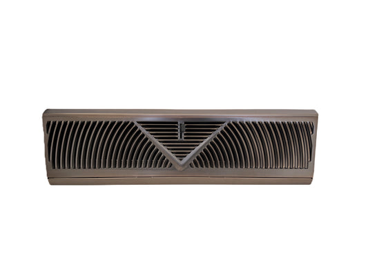 Floor Corner Base Board Register with Adjustable Air Flow Control Lever Come with Selected Color and Finish (Oil Brushed - 18inch)