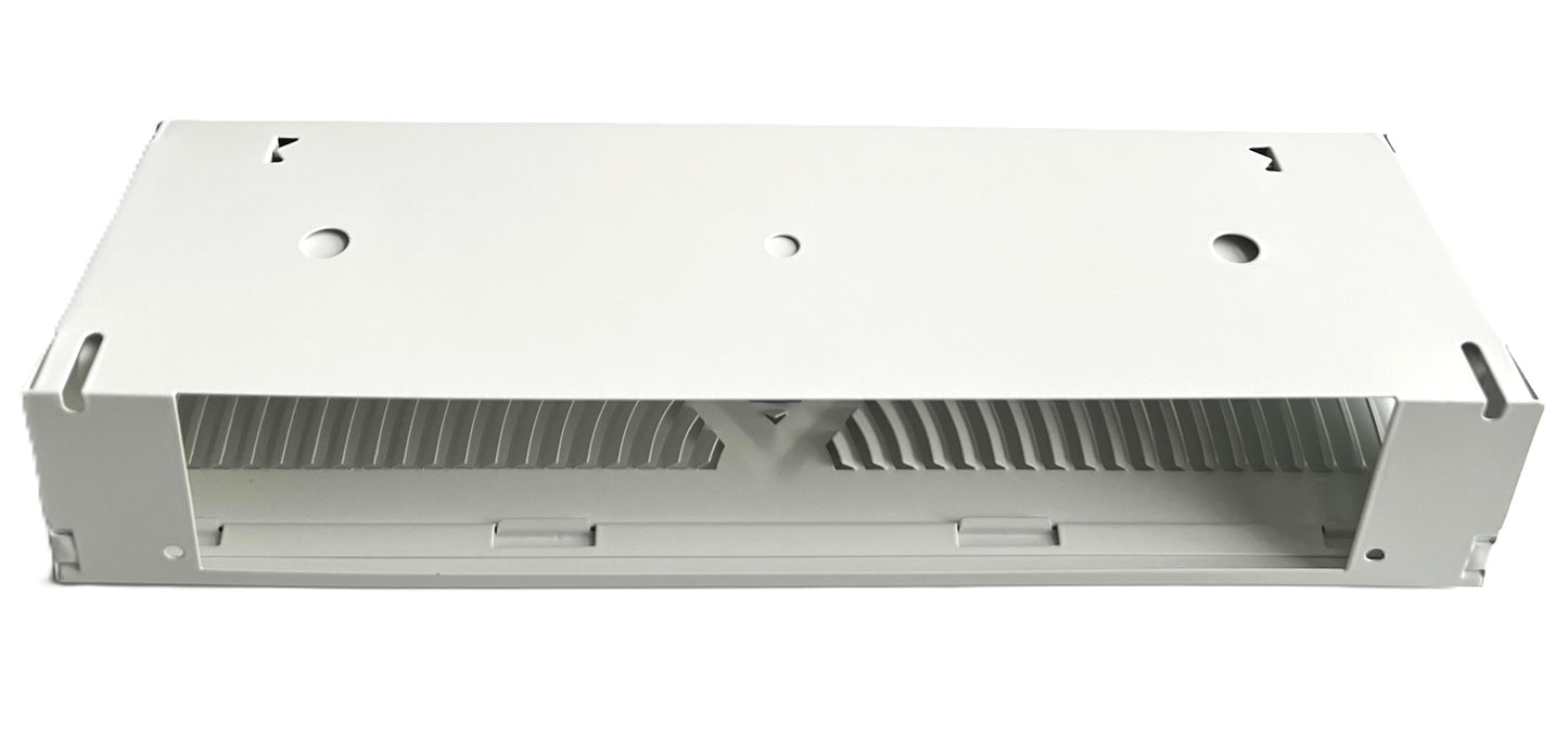 Floor Corner Base Board Register with Adjustable Air Flow Control Lever Come with Selected Color and Finish (White - 15inch)