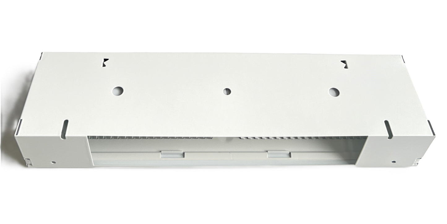 Floor Corner Base Board Register with Adjustable Air Flow Control Lever Come with Selected Color and Finish (White - 18inch)