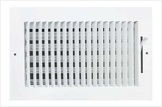 10"x 4" (Duct Opening Size) 1-Way Stamped Face Steel Ceiling/sidewall Air Supply Register - Vent Cover - Actual Outside Dimension 11.75" X 5.75"