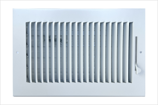 10"x 4" (Duct Opening Size) 1-Way Stamped Face Steel Ceiling/sidewall Air Supply Register - Vent Cover - Actual Outside Dimension 11.75" X 5.75"