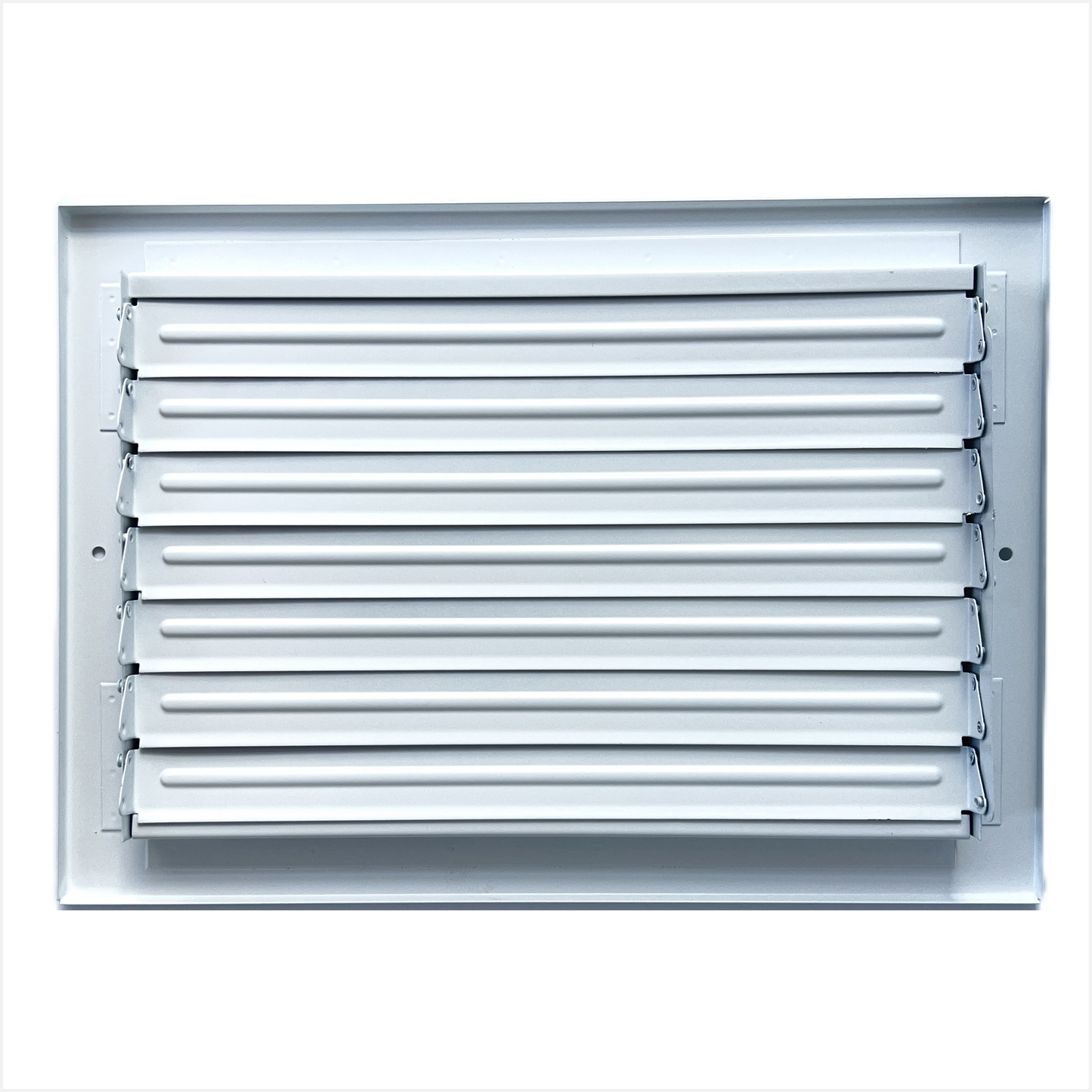 12"x 6" (Duct Opening Size) 1-Way Stamped Face Steel Ceiling/sidewall Air Supply Register - Vent Cover - Actual Outside Dimension 13.75" X 7.75"