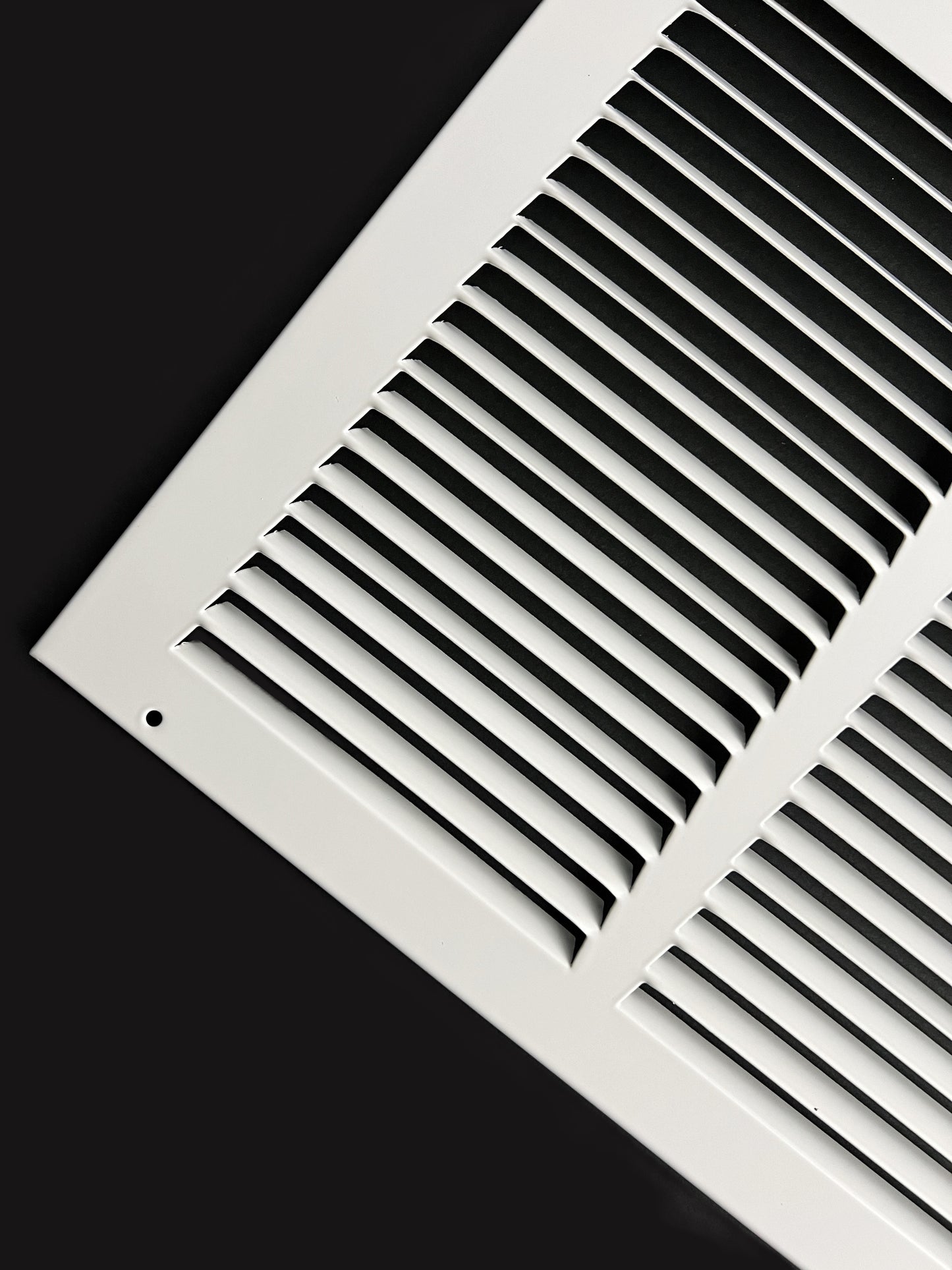 24"x12" Stamped Face Steel Return Grille Vent Cover White Poweder Coating Without Frame Outside Dimension 25.75"x13.75"