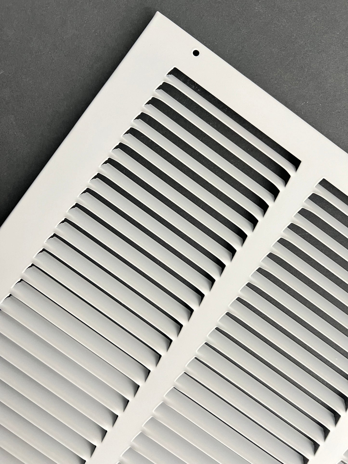 24"x16" Stamped Face Steel Return Grille Vent Cover White Poweder Coating Without Frame Outside Dimension 25.75"x17.75"