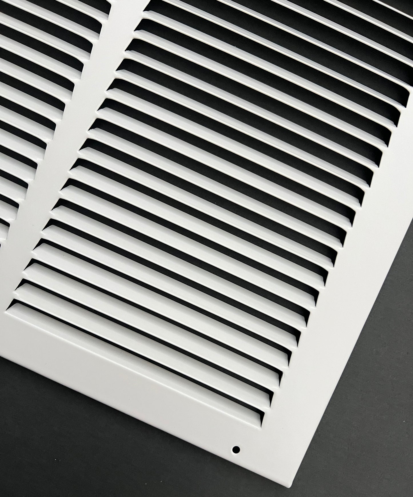 24"x20" Stamped Face Steel Return Grille Vent Cover White Poweder Coating Without Frame Outside Dimension 25.75"x21.75"