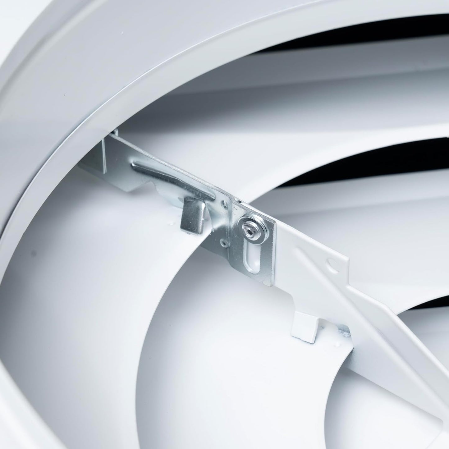 24x24 Steel T-Bar Drop Ceiling Diffuser with Round by Kumpelaure 3 Cone Drop Celing Vent White Outer Dimension: 23-3/4" x 23-3/4"