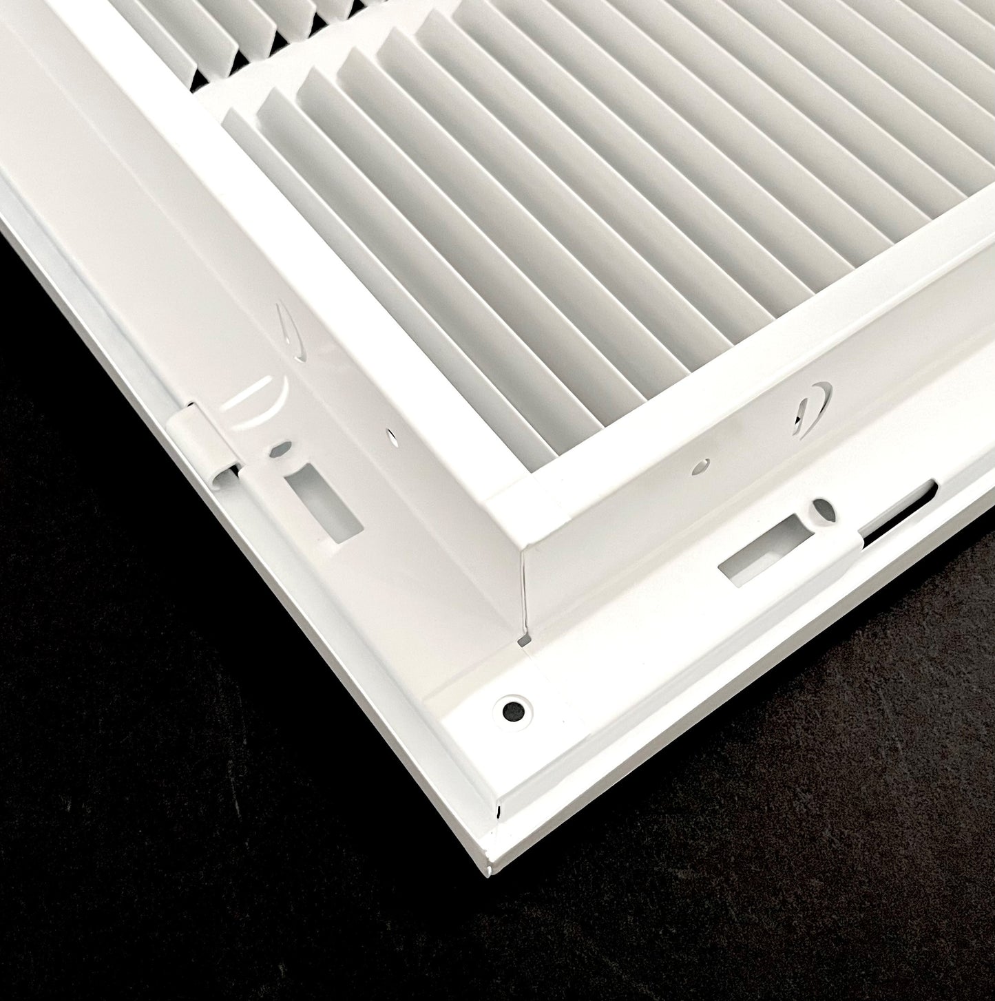 24"x14" Stamped Face Steel Filter Return Grille Vent Cover White Powder Coating with Frame Outside Dimension 26.6"x16.6"