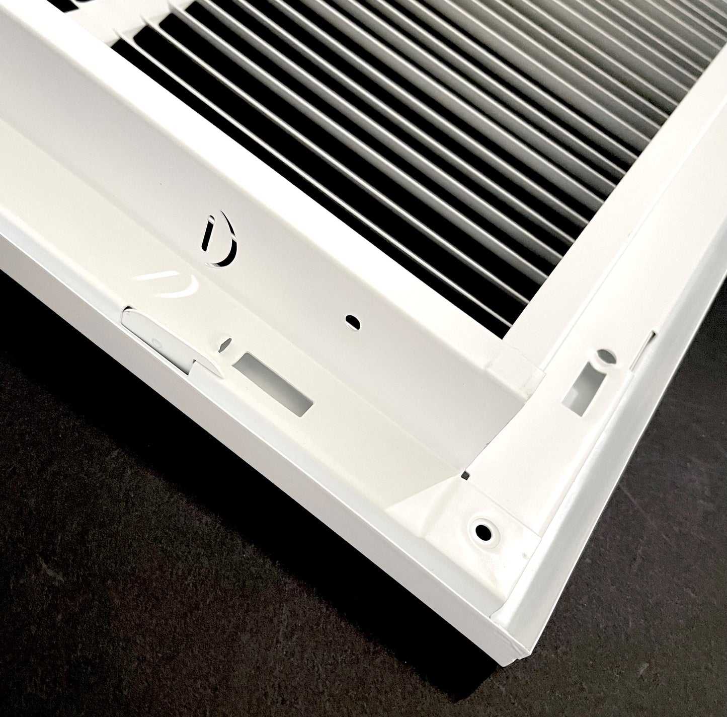 24"x14" Stamped Face Steel Filter Return Grille Vent Cover White Powder Coating with Frame Outside Dimension 26.6"x16.6"